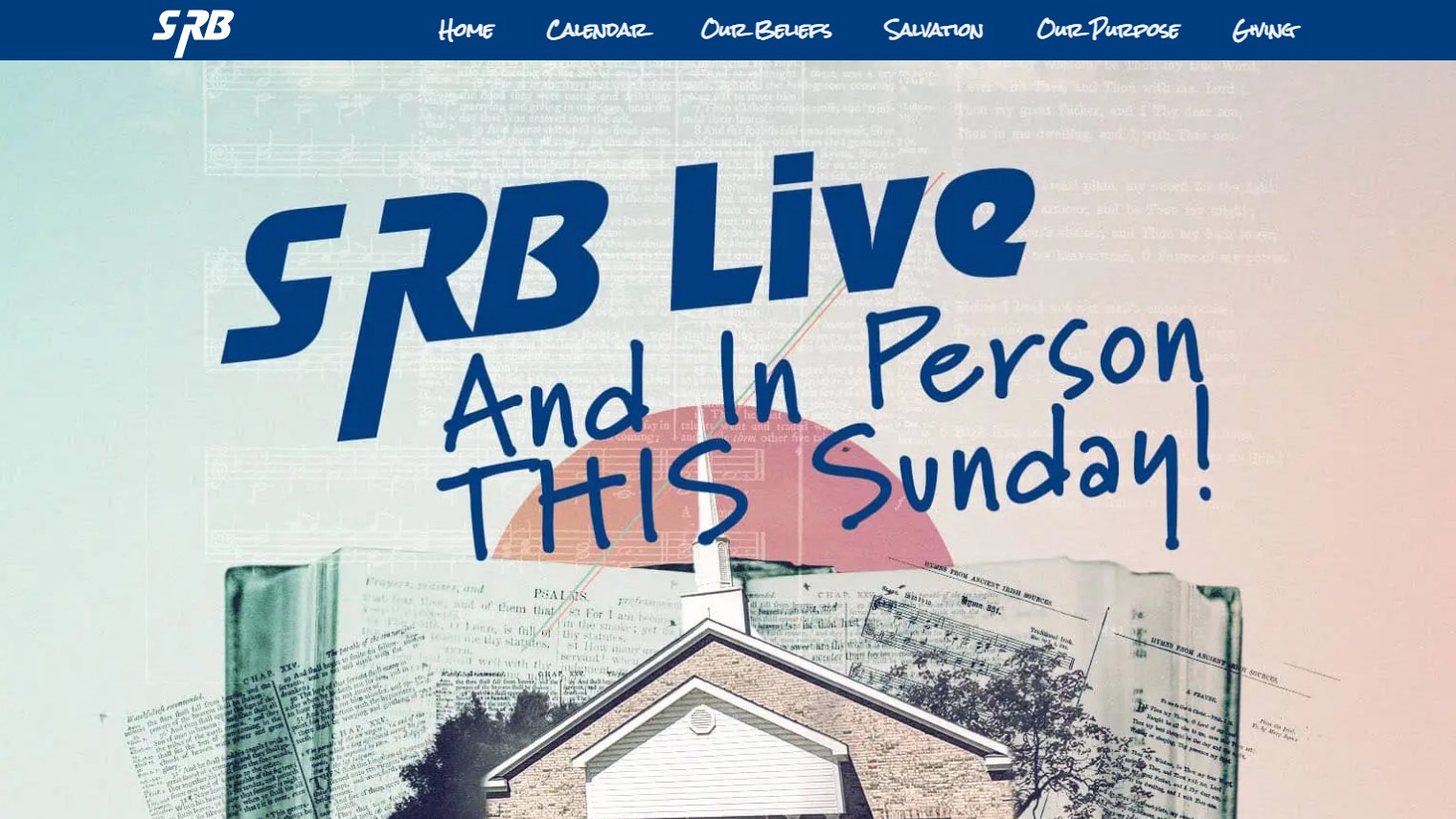 Church website screenshot