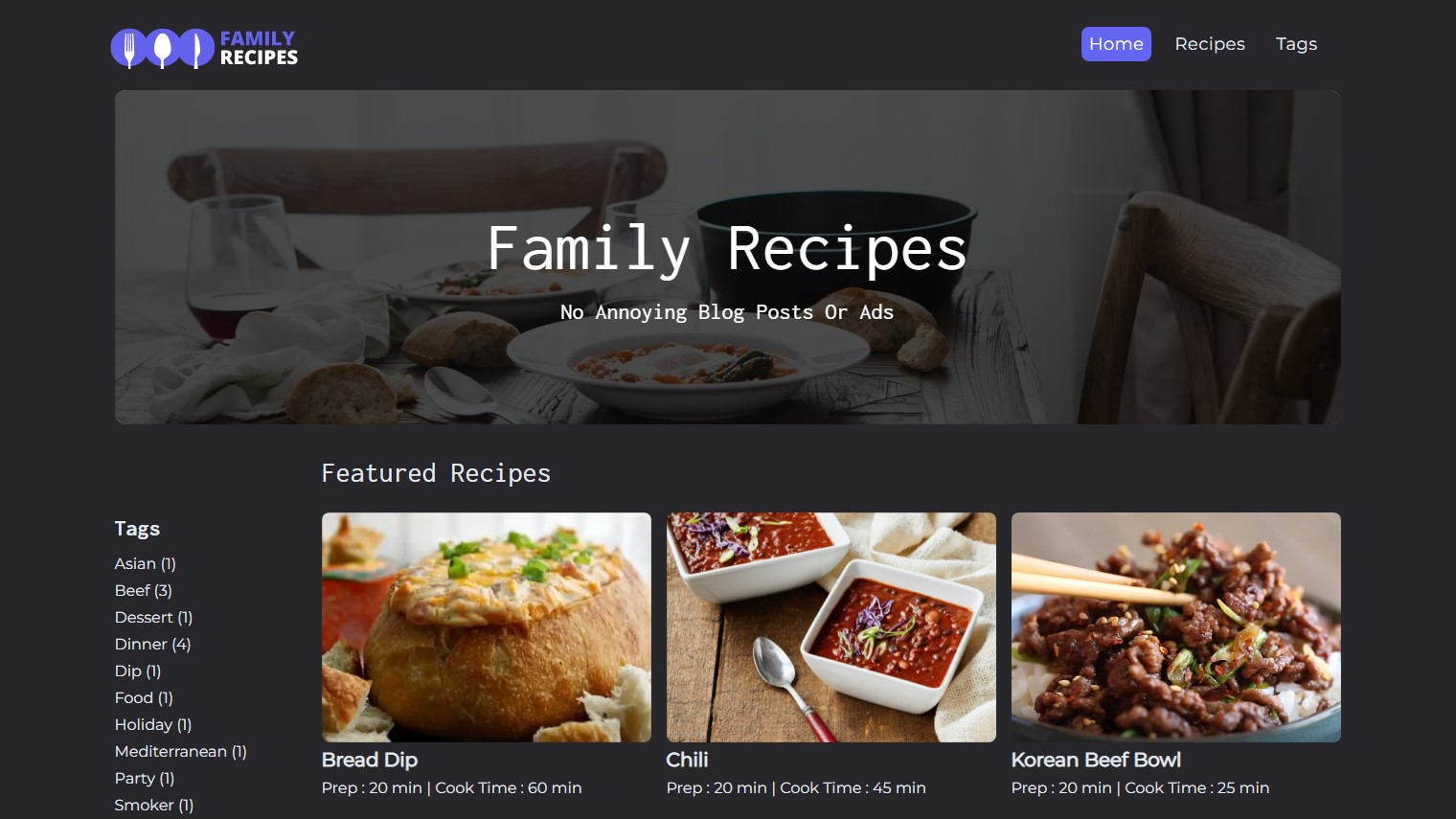 Family Recipes screenshot