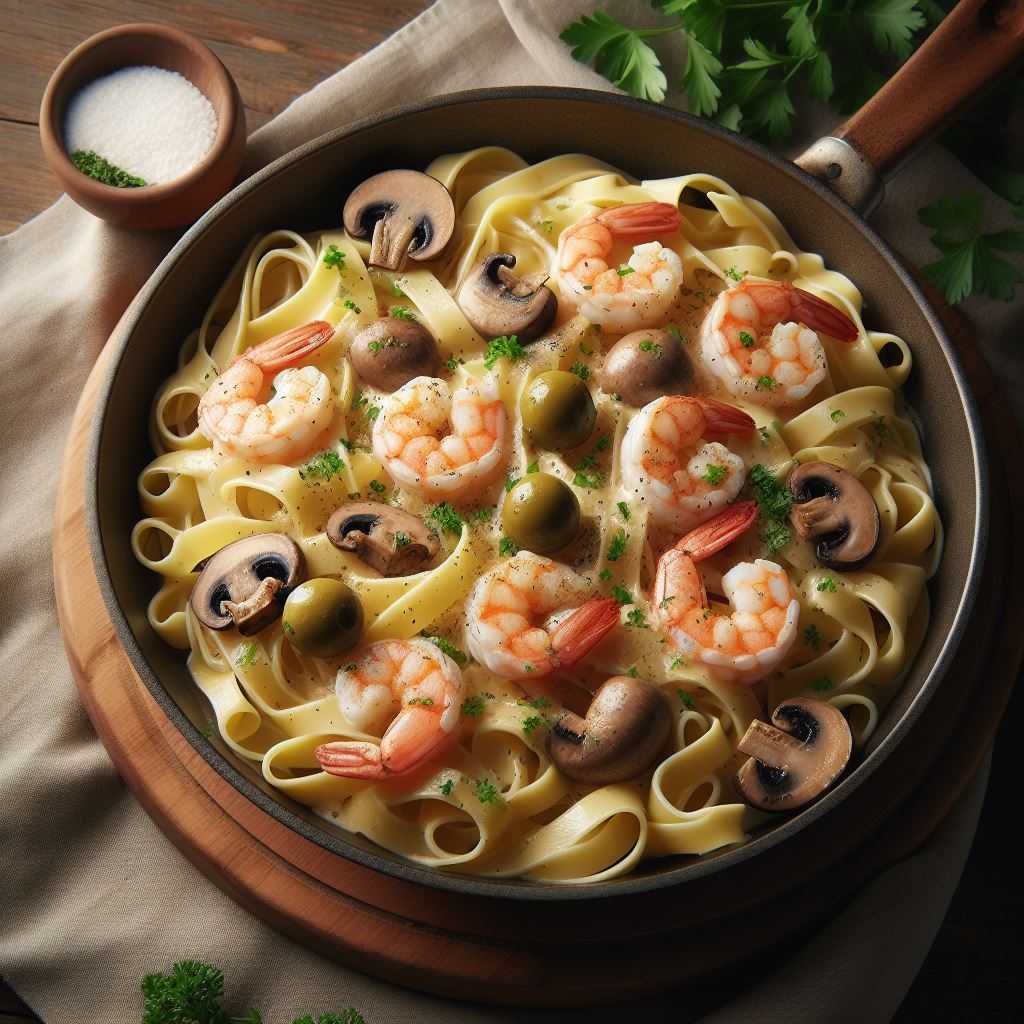 Fancy Shrimp Fettuccine